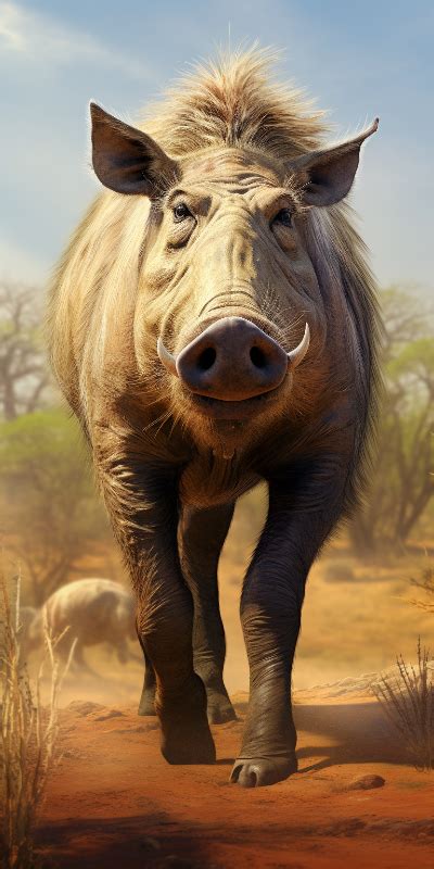 Warthog predator-prey relationship