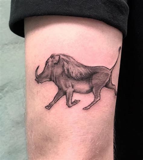 Warthog tattoo design on the arm