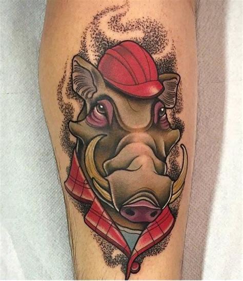 Warthog tattoo meaning and symbolism