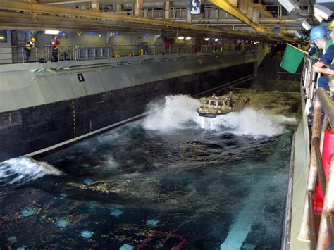 Wasp-class amphibious assault ship well deck