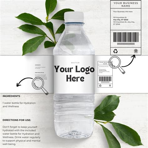 Water Bottle Labels