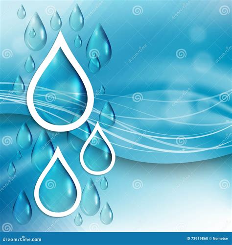 Water Drop Template Design