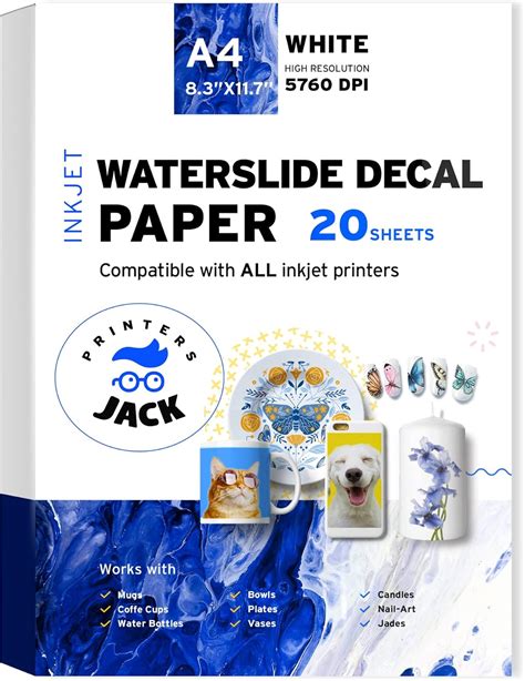 Printable Water Slide Decals