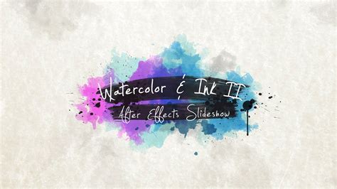 Watercolor After Effects Templates