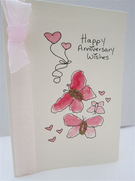 Watercolor Anniversary Card