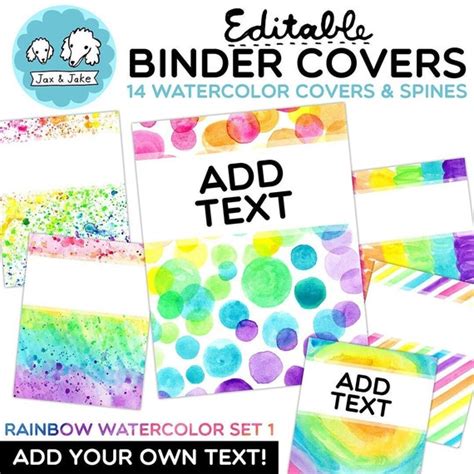 Watercolor binder cover