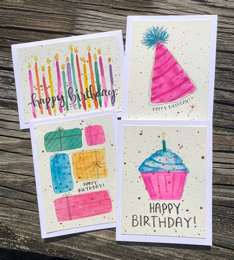 Watercolor Birthday Card