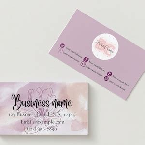 Watercolor Business Card