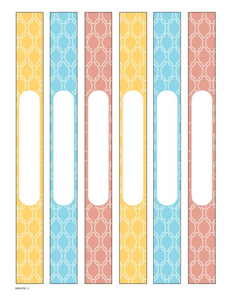 Watercolor and Dreamy Binder Spine Template