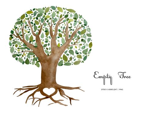 Watercolor Family Tree