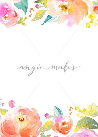 Watercolor Floral Wedding Template