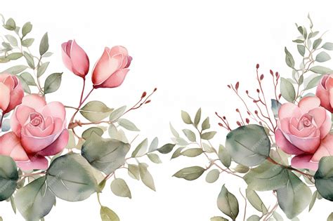 Watercolor Florals Template