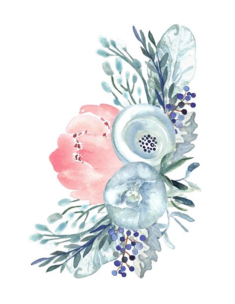 Photo of a watercolor flower template