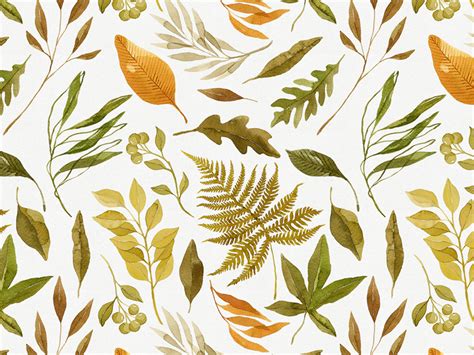 Watercolor Leaf Template