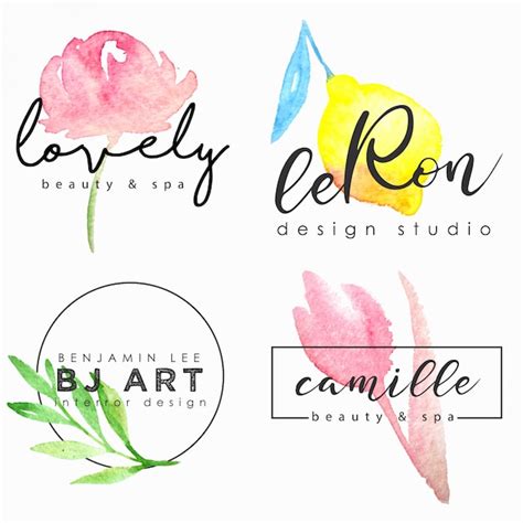 Watercolor Logo Template