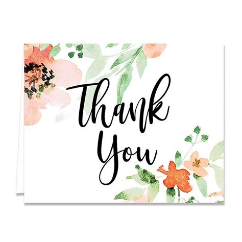 Watercolor Pattern Thank-You Card