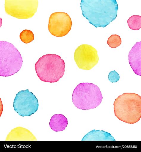 Watercolor Polka Dot Template