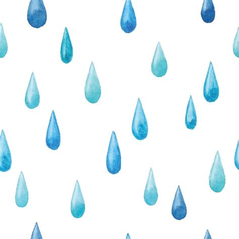 Watercolor raindrop template