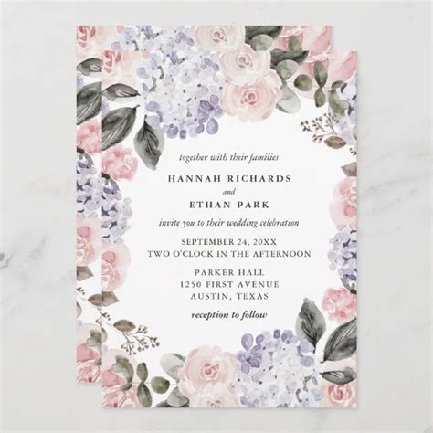 Watercolor Wedding Invitation