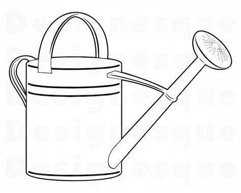 Watering Can Template Clipart