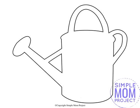 Watering Can Template Examples