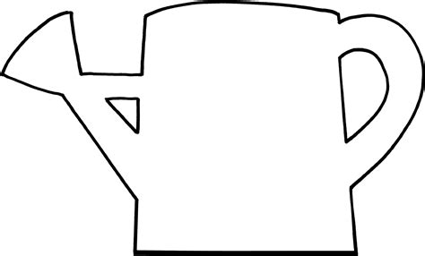 Watering Can Template PNG