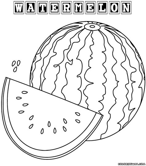 Watermelon Coloring Pages Gallery 6