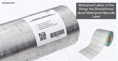 Printable waterproof labels on a roll