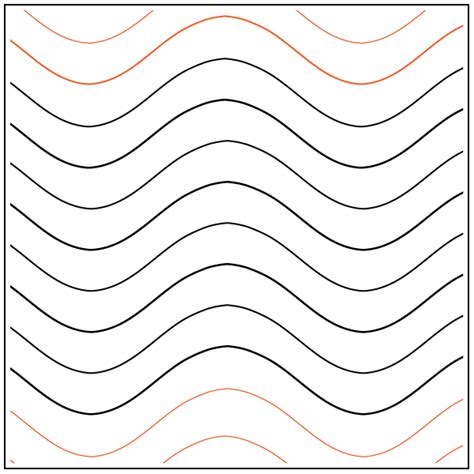 Wavy Lines Pantograph Design