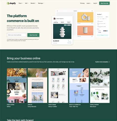 Web design examples