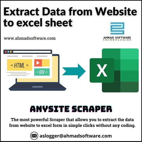 Web Scraping Software for Excel