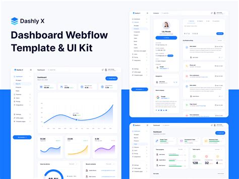 Webflow's official dashboard template