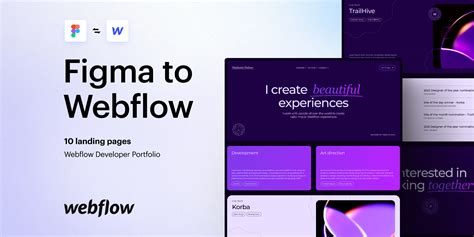 Webflow Landing Page Template Example 1