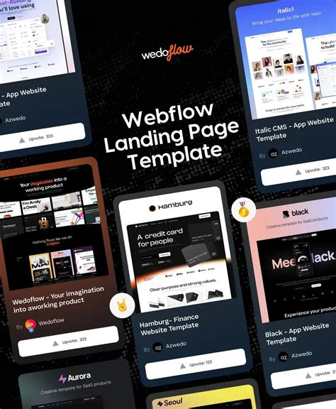 Webflow Landing Page Templates Features