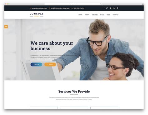 Website template for IT consulting