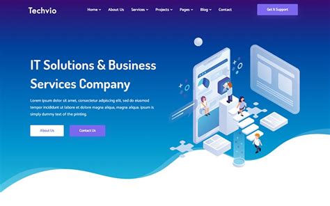 Website template for IT services