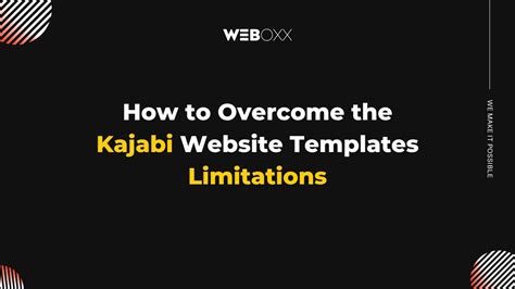 Website templates limitations