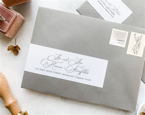 Wedding Address Labels Ideas