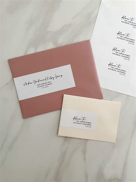 Wedding Address Labels Inspiration