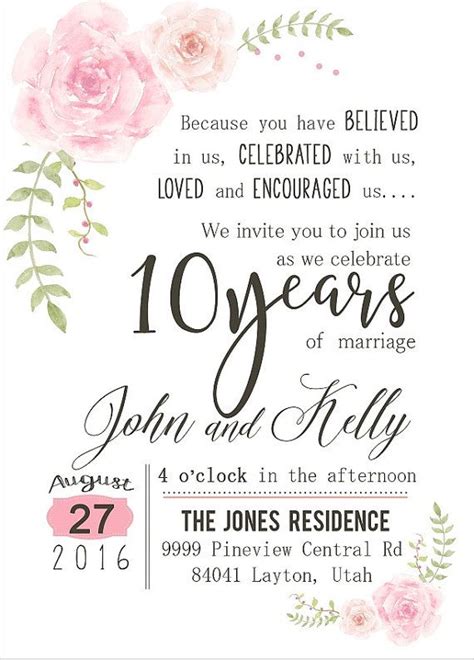 Wedding Anniversary Invitation Design 10