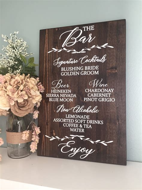 Wedding Bar Sign