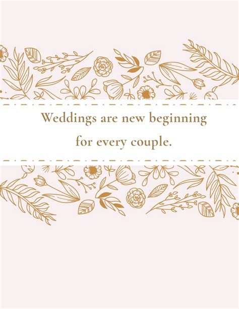 Wedding Binder Cover Template 3