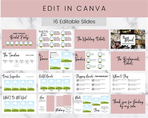 Wedding Bridesmaid Templates