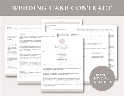 Wedding Cake Contract FAQ