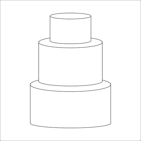 Wedding cake template