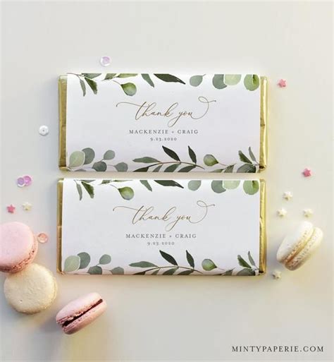 Wedding Candy Bar Wrappers Template 1