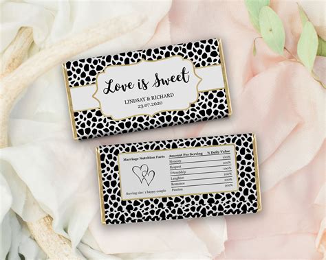 Wedding Candy Bar Wrappers Template 10