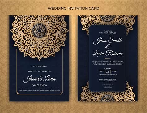 Wedding Card Template Ideas