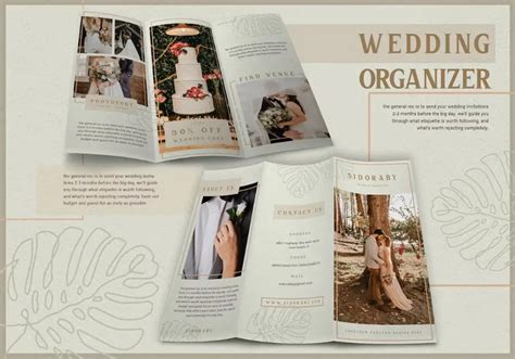 Wedding Ceremony Booklet Template Design