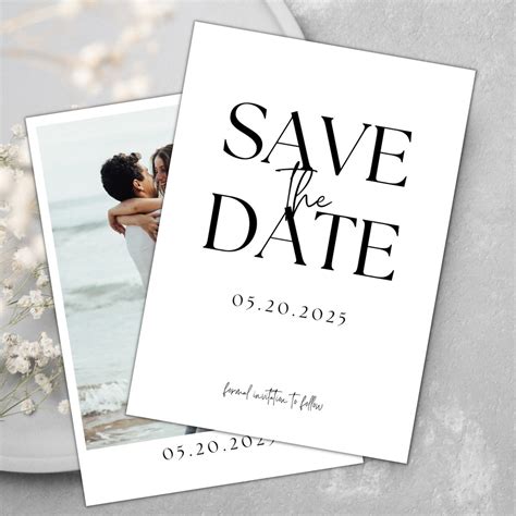 Wedding Date Announcement Template 4